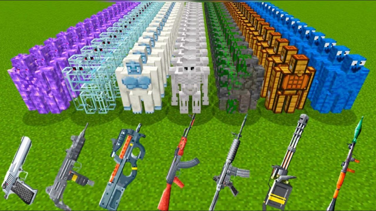 What TaCZ Gun is Stronger against all golems in Minecraft ?