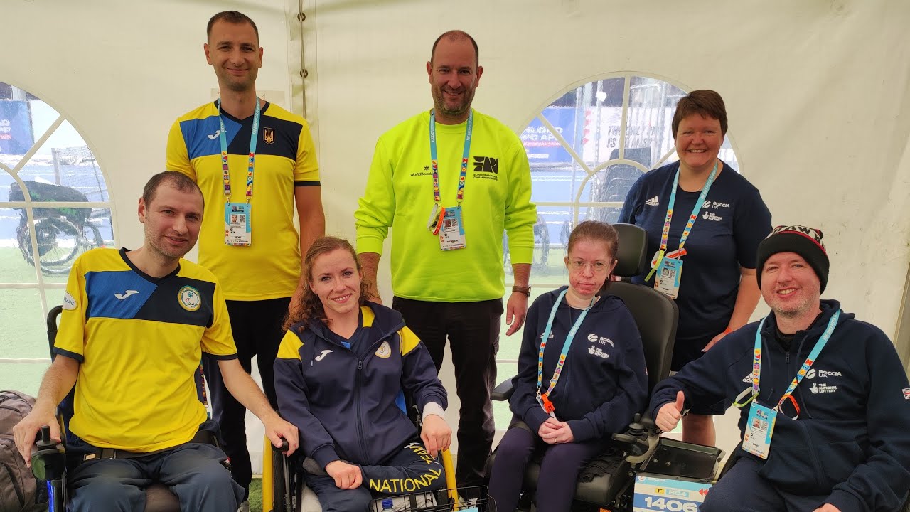 Rotterdam 2023 World Boccia Europe Regional Championships, Pair BC4 Final, Ukraine vs Great Britain