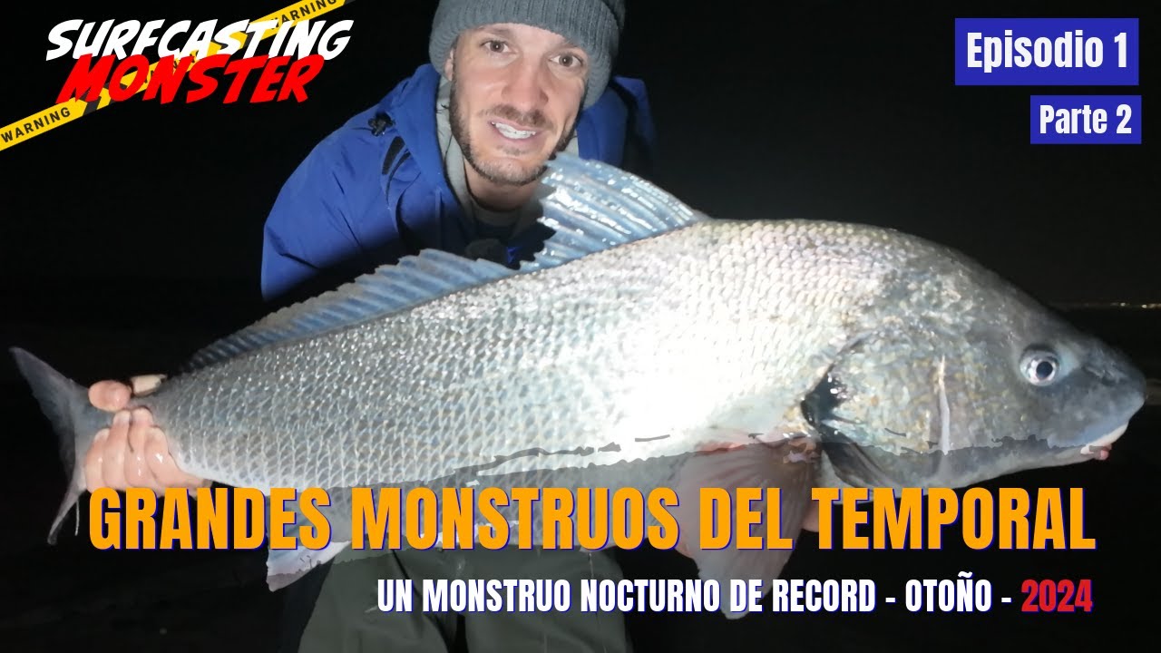 Record de Verrugato XXL 🐋- Pesca de monstruos del temporal🎣 - Verrugatos a surfcasting Parte 2