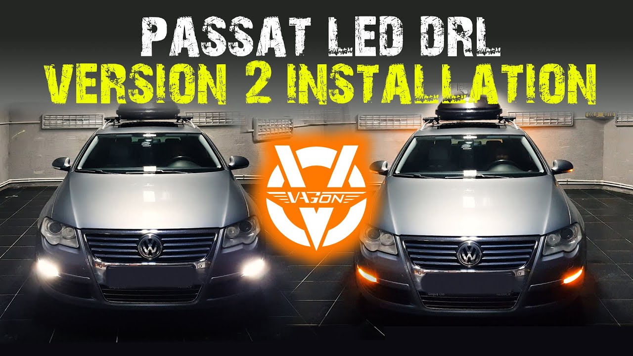 Passat B6 Highline LED Osram Signal DRL Installation  Subtitled vagontv