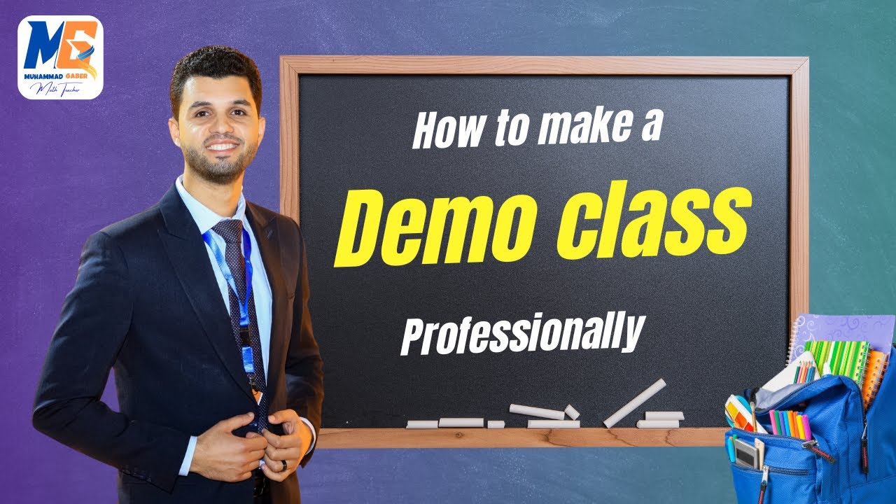 How to make a professional demo class / ازاي تعمل ديمو بشكل احترافي