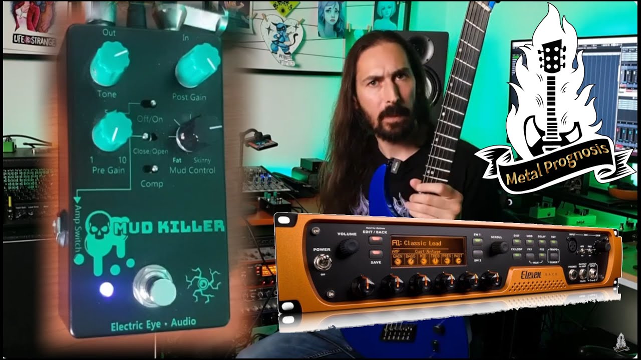 Mud Killer pedal into the Eleven Rack effects unit! Djent this beast up!
