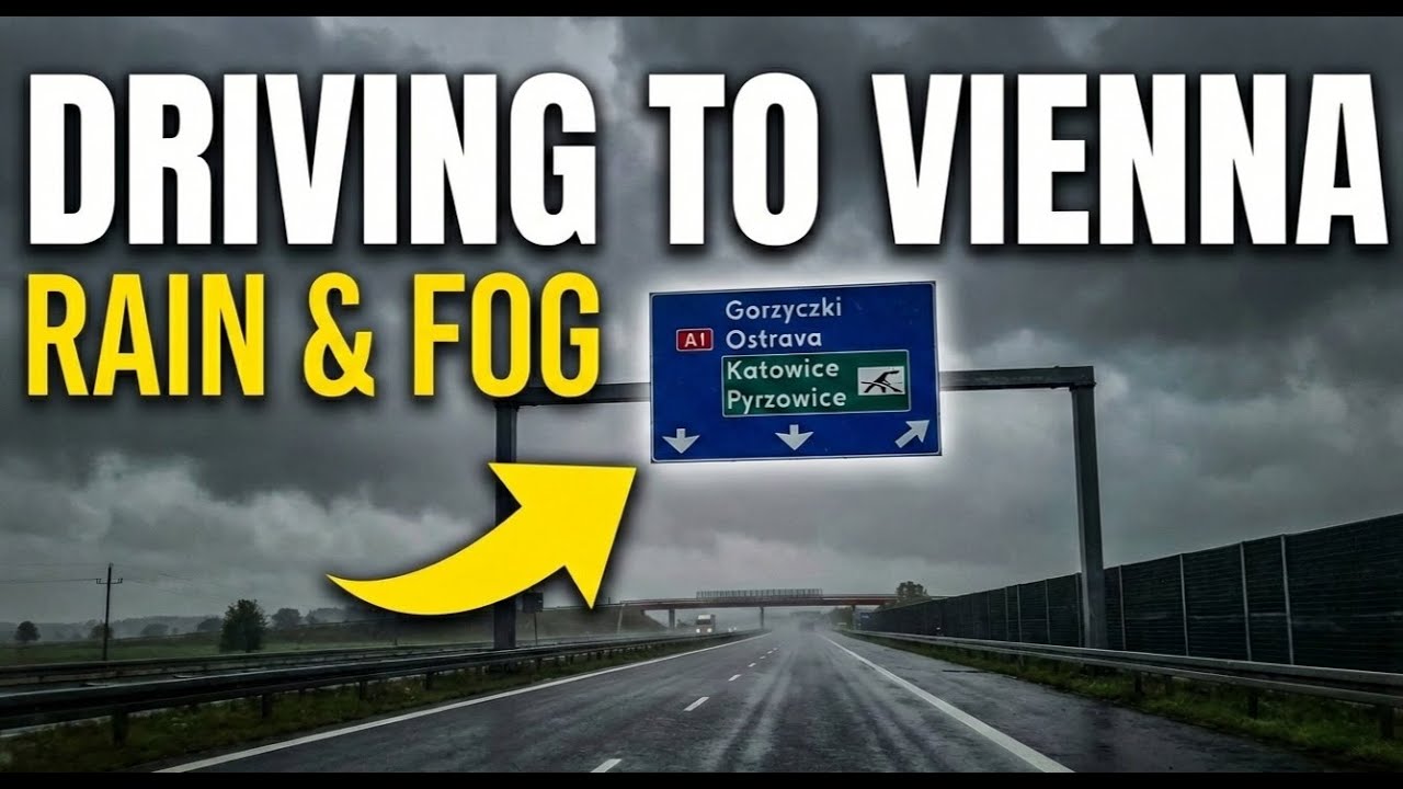Driving to Vienna in Rain & Fog 🌧️ A1 Highway POV