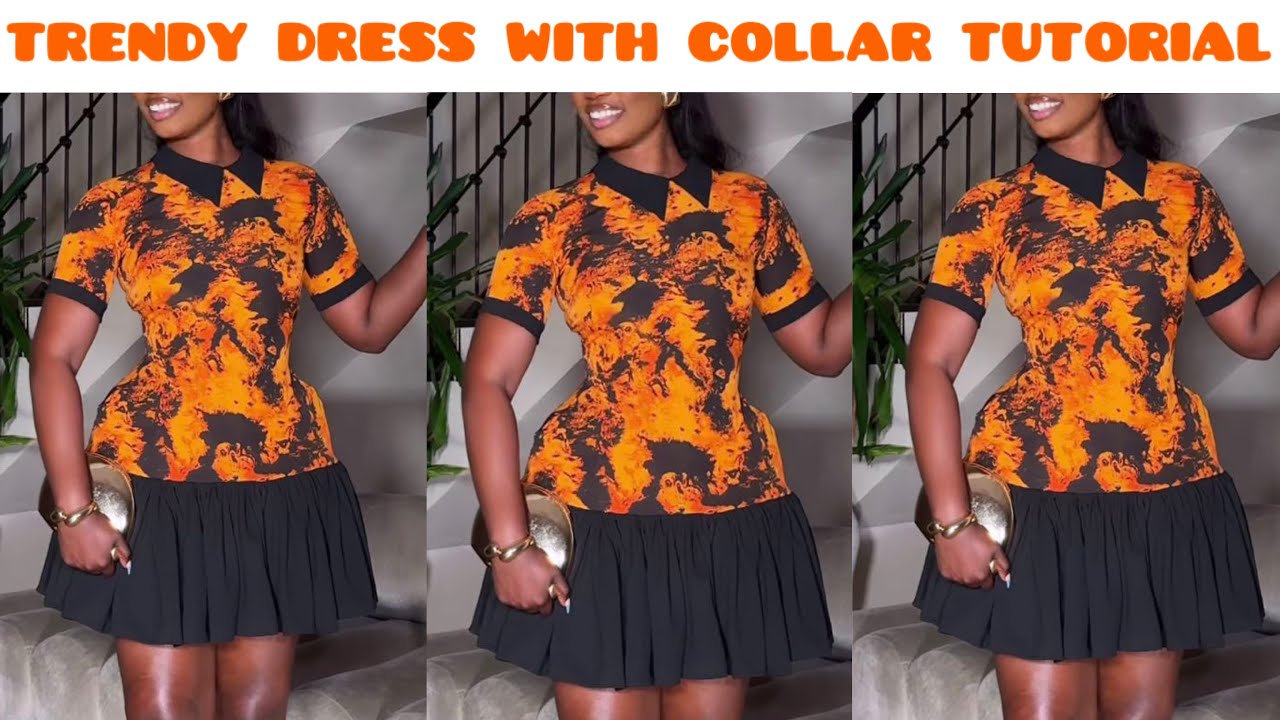 How to Cut and Sew this Simple Dress with Stylish Peter Pan Collar