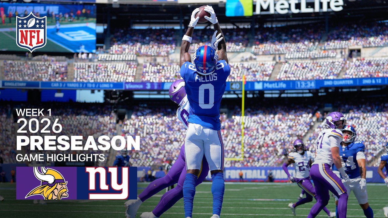 Minnesota Vikings vs. New York Giants | 2026 Preseason Week 1
