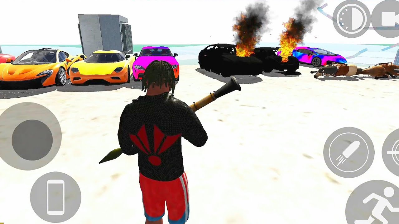 The thief blew up the supercar with a bomb 💣💥#viral #games #gaming #india #game #trending #car 