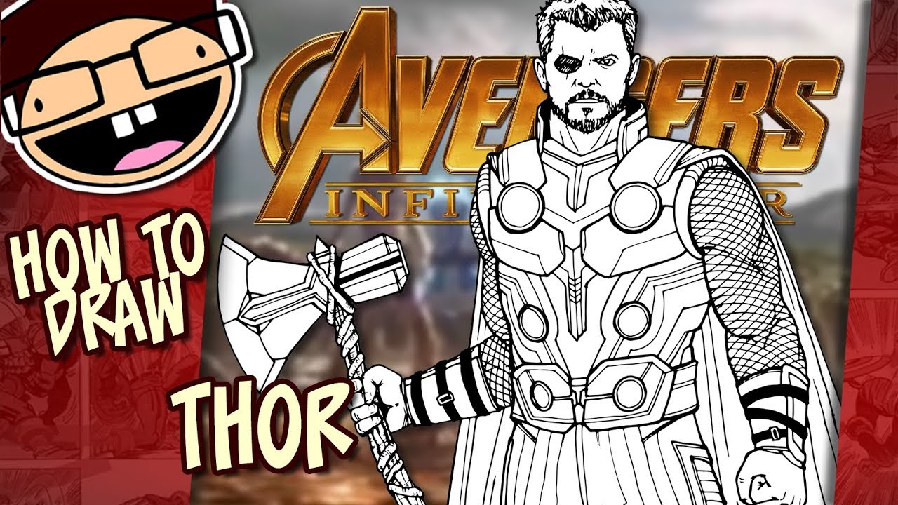 How to Draw THOR (Avengers: Infinity War) | Narrated Easy Step-by-Step Tutorial