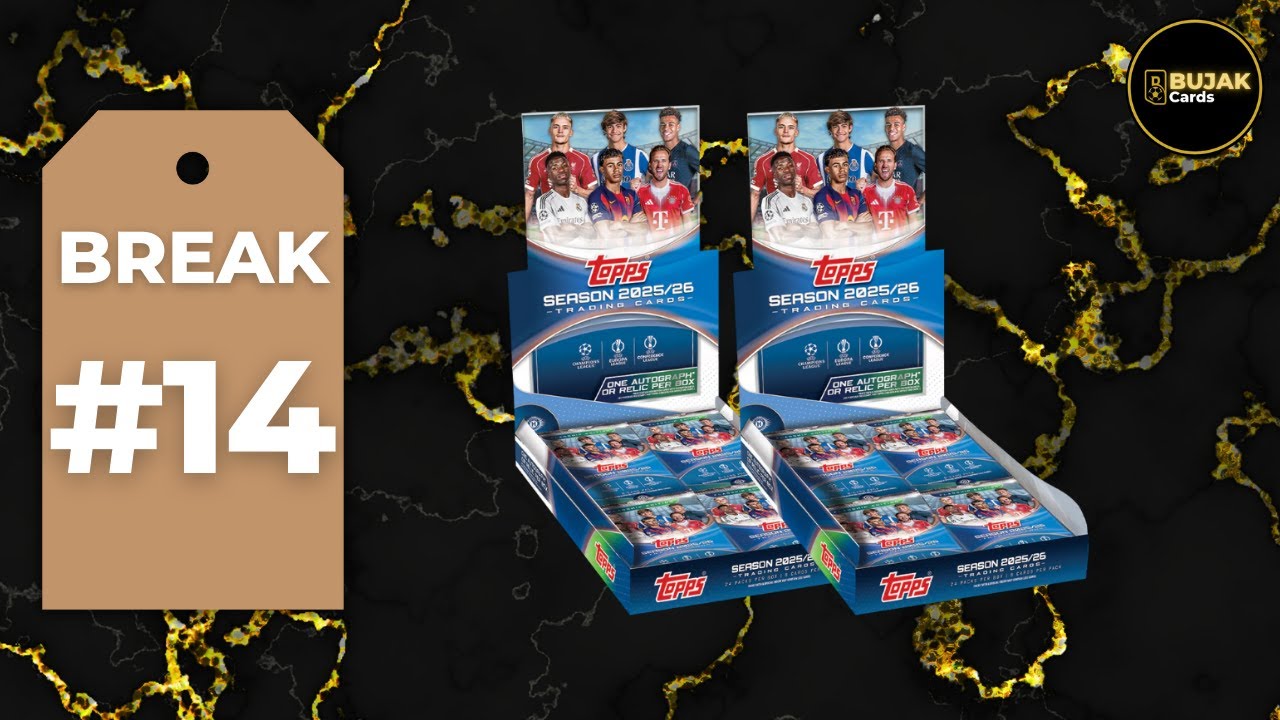 BREAK #14 - 2x 2025-26 TOPPS FLAGSHIP UCC HOBBY BOX - BujakCards.pl