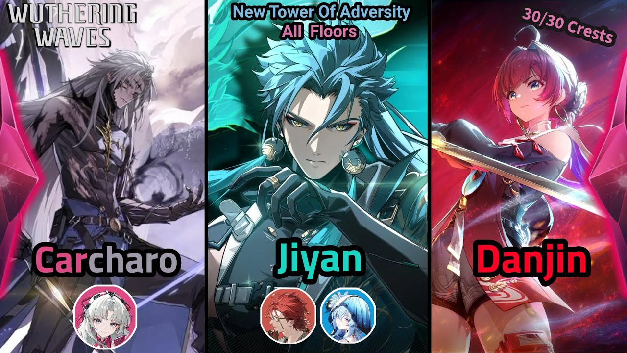 New Tower Of Adversity 2.0 / Carcharo - Danjin Solo - Jiyan / Full 30 Crests [Wuthering Waves]