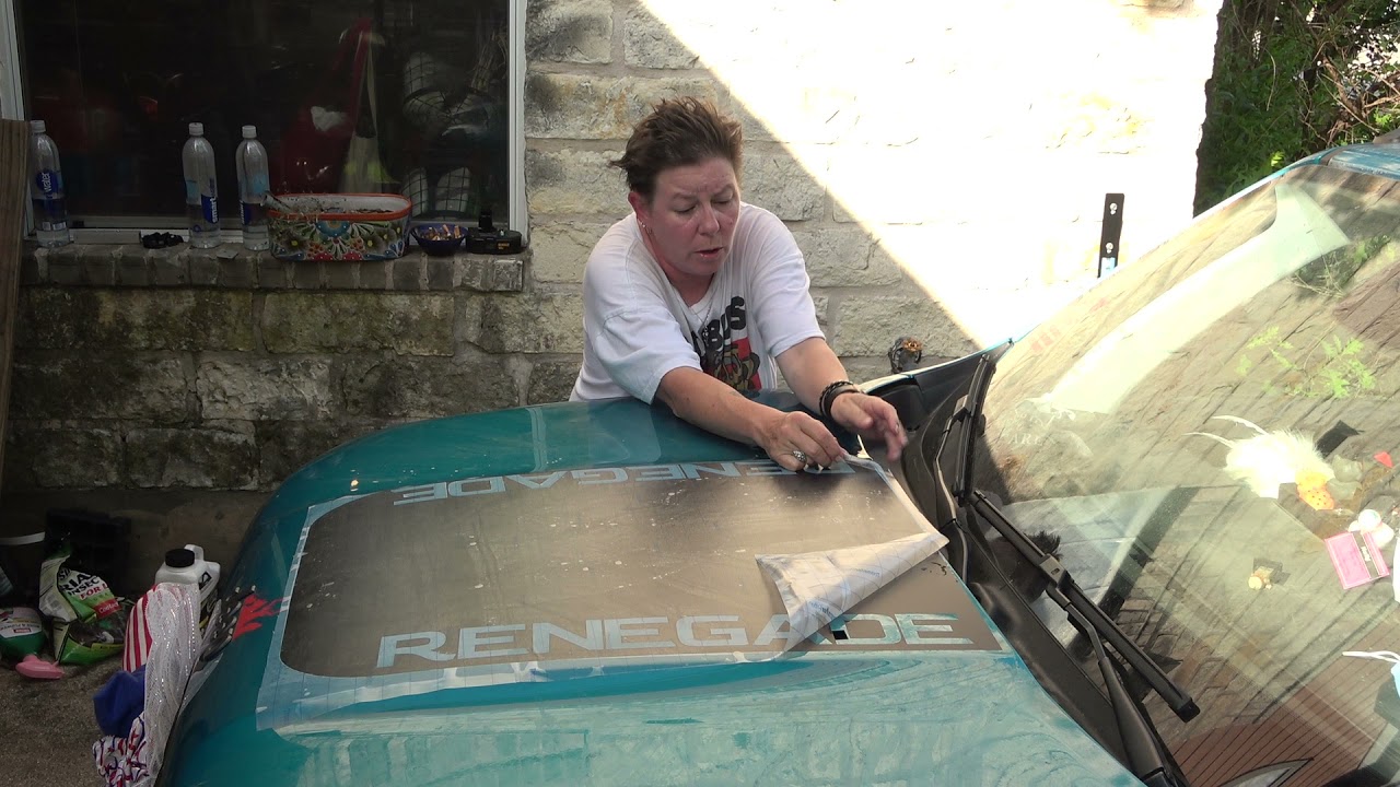 hood decal installation