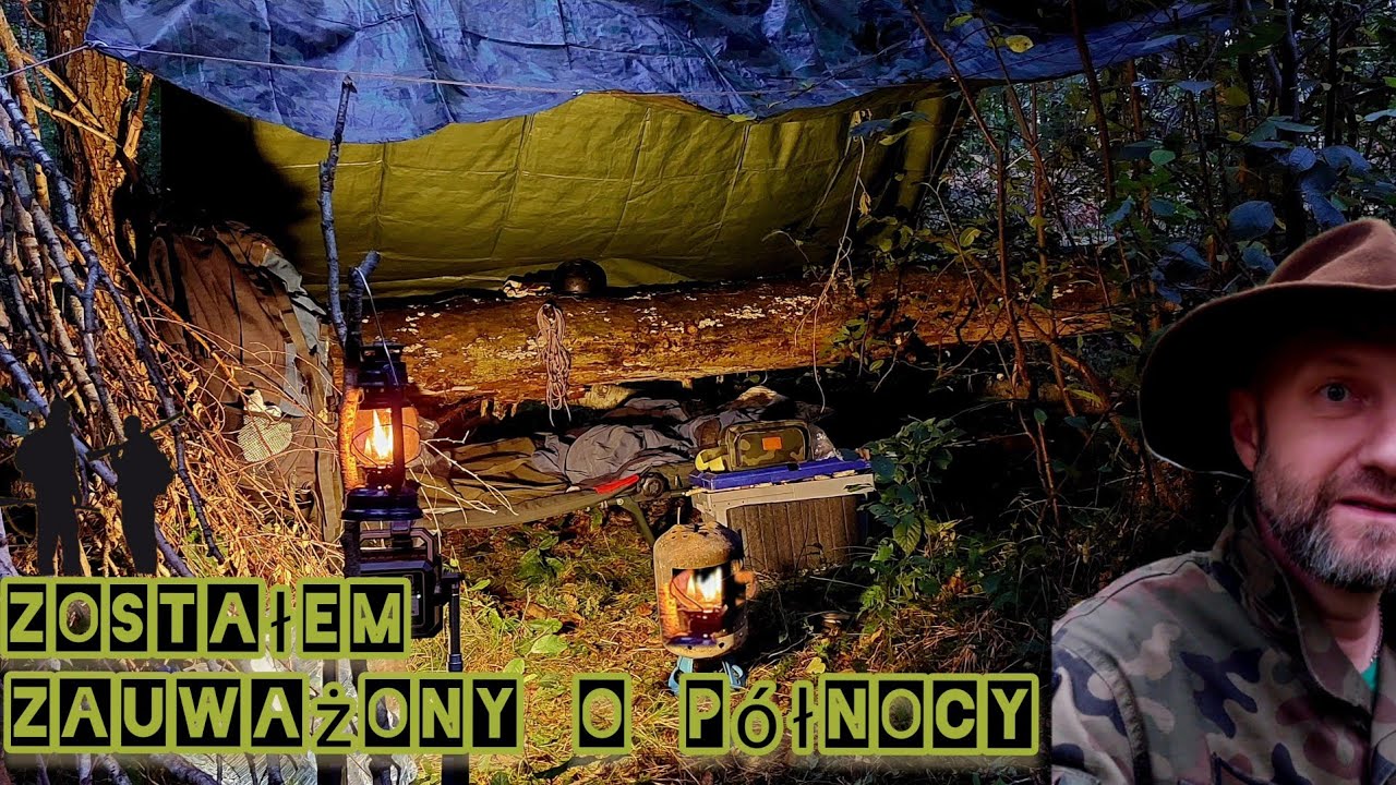 Bushcraft w lesie to, czy biwak...  Zostałem zauważony.