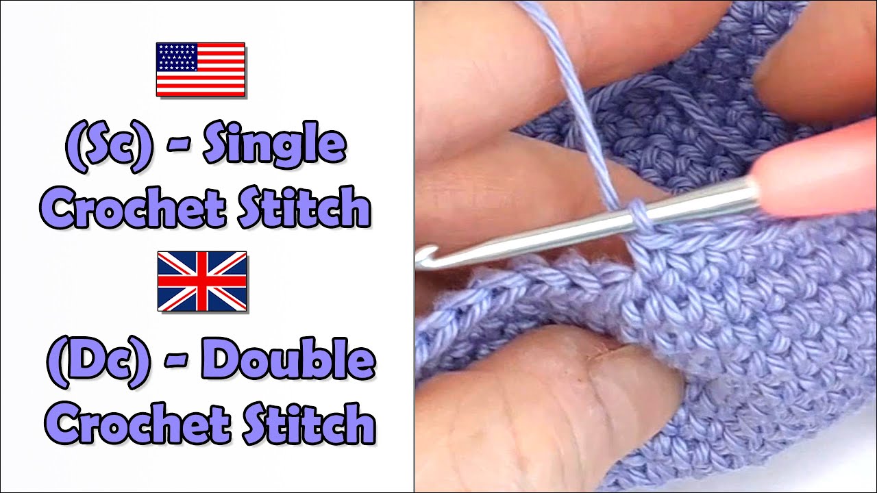 Single Crochet Stitch (Sc), Double Crochet Stitch (Dc) - Beginners Amigurumi