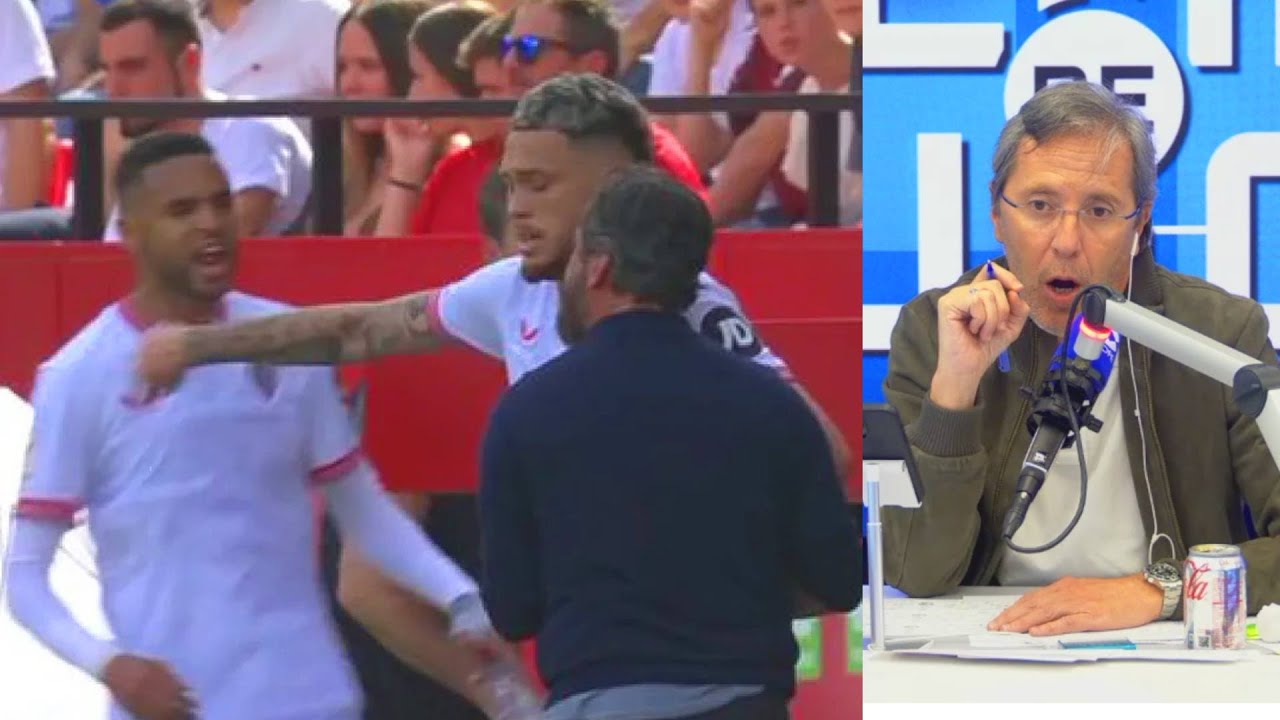 Así reaccionamos al tremendo 'enganchón' entre Quique Sánchez Flores y  En-Nesyri por cambiarle