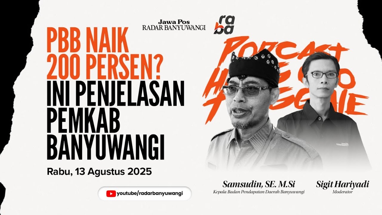 PBB Naik 200 Persen? Ini Penjelasan Pemkab Banyuwangi - Podcast Heng Ono Tunggale