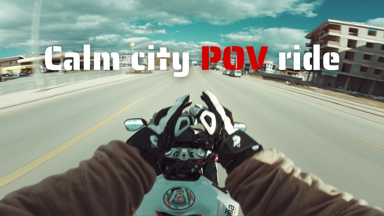 POV Motorcycle Ride | Calm City Ride to Bike Wash