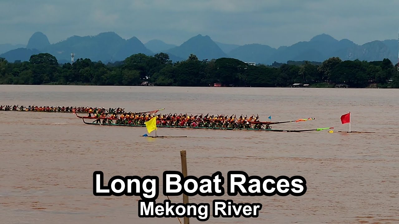 Long Boat Race on The Mighty Mekong River.