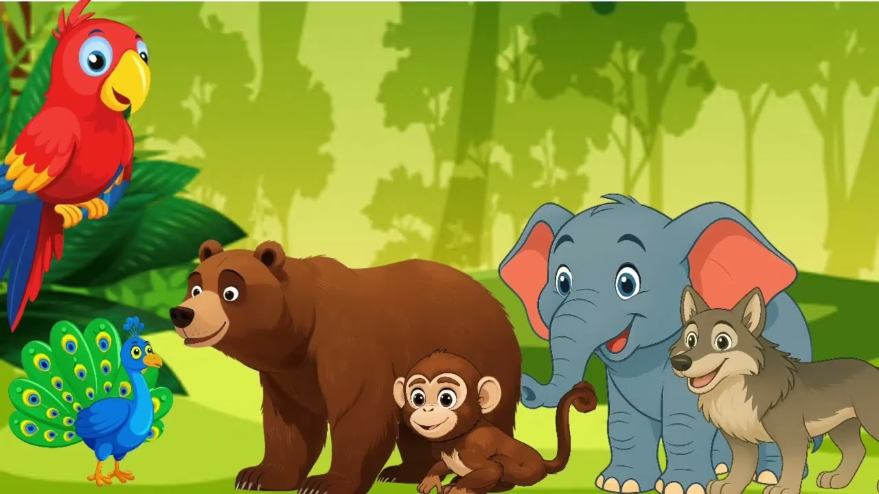 🐯🌳 जंगल में हंगामा – एक मज़ेदार कहानी (Moral Story) #cartoon #youtube #moralkahaniya #moralstories 