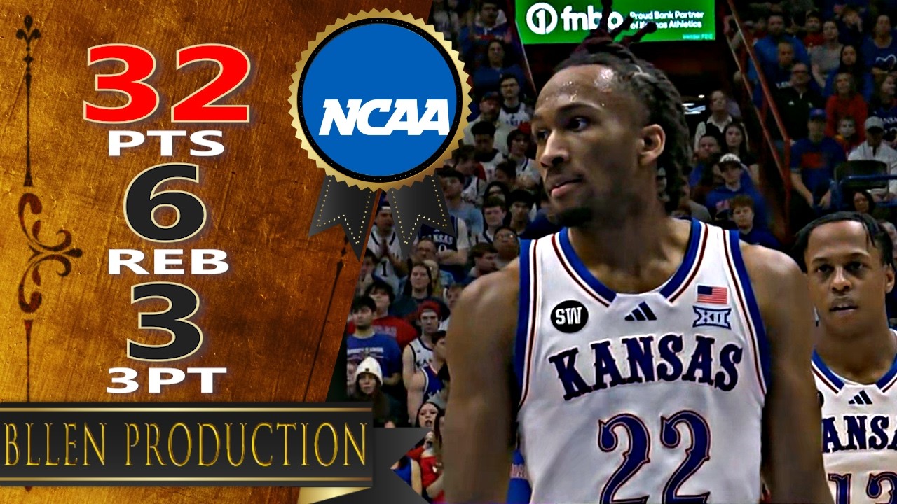Darryn Peterson - Career-High 32 Pts Full Highlights｜TCU Horned Frogs vs Kansas Jayhawks｜2026.01.06