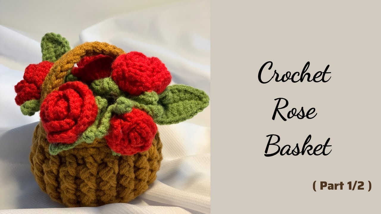 Crochet a Mini Flower Basket | Móc Giỏ Hoa Mini | Xuxu Crochet