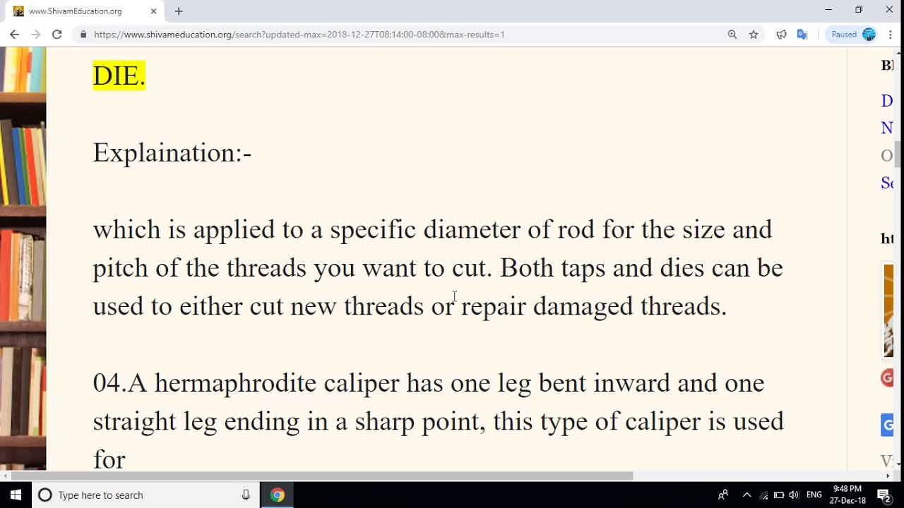 fitter trade top 10 mcq part 1