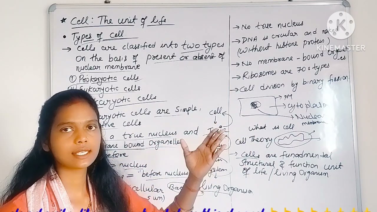 Cell: The unit of life (type of cell- prokaryotic and eukaryotic cells) class 11th, ncert , Biology 