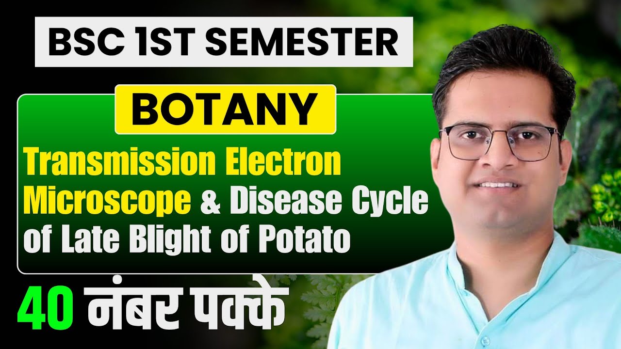 Transmission Electron Microscope!Disease Cycle Of Late Blight Of Potato!Be DKDian