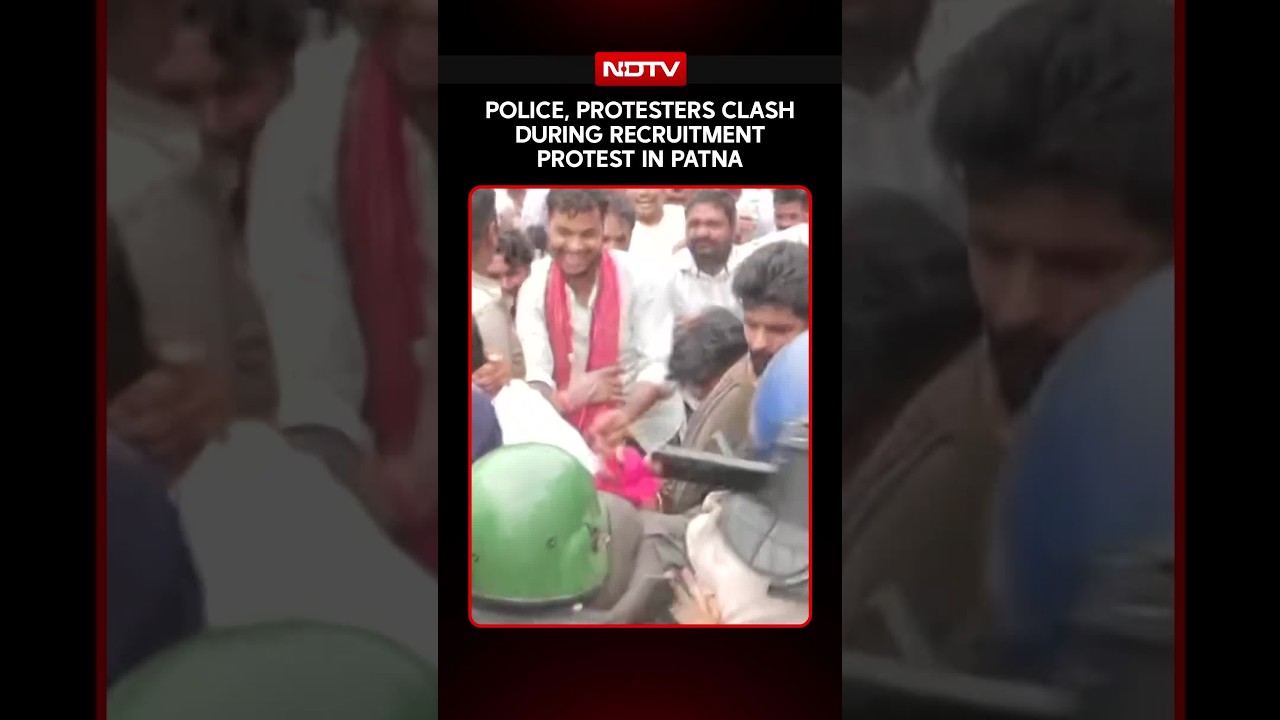 Bihar News | Scuffle Breaks Out Between Protesters, Police During Recruitment Protest In Patna