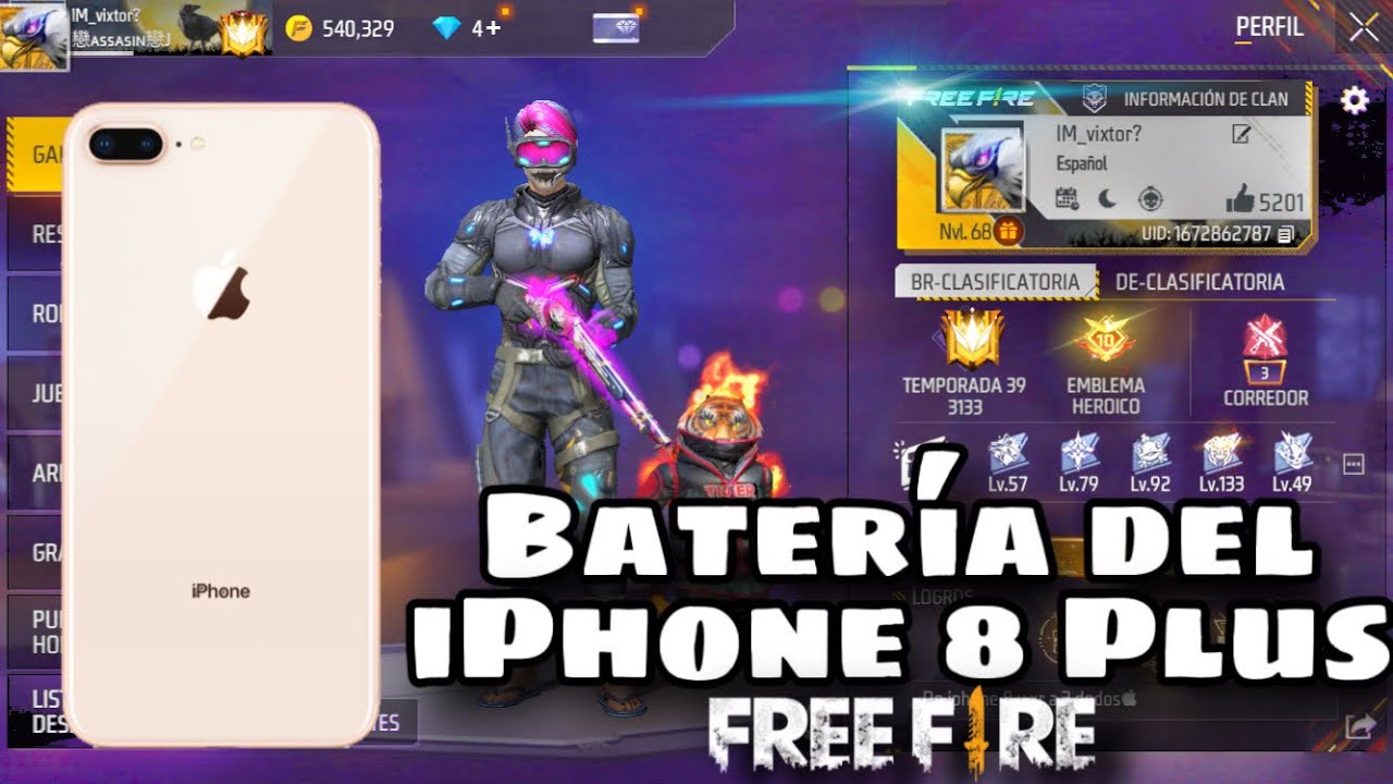 A si le dura la batería al jugar Free Fire en iPhone 8+ en pleno 2024. Se calienta?