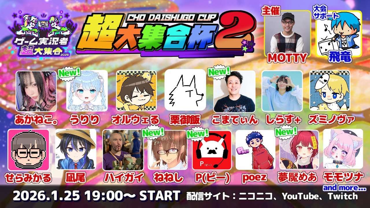【ゲーム実況者超大集合コラボ企画】マリオカートワールド超大集合杯2【ズミノヴァ視点】