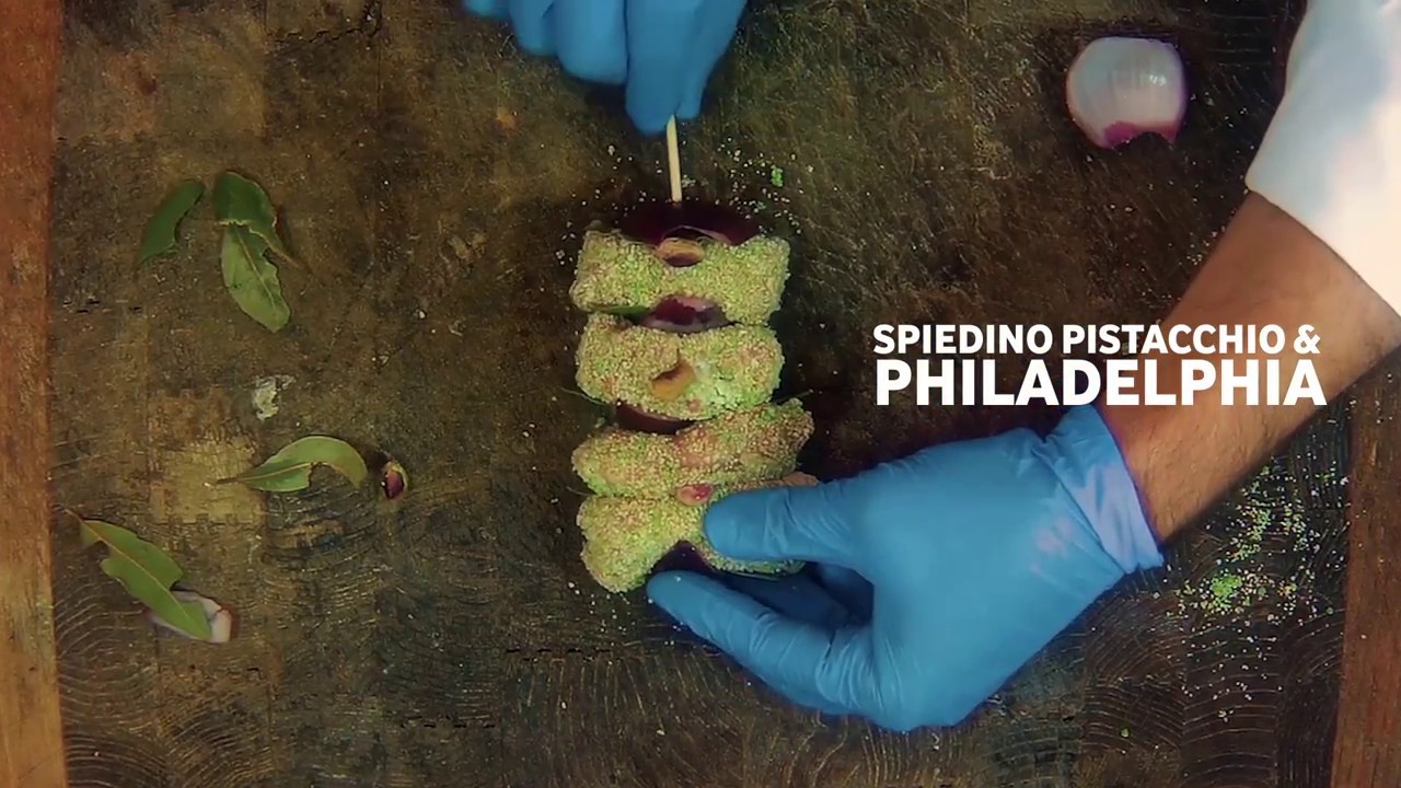 Spiedino Pistacchio e Philadephia