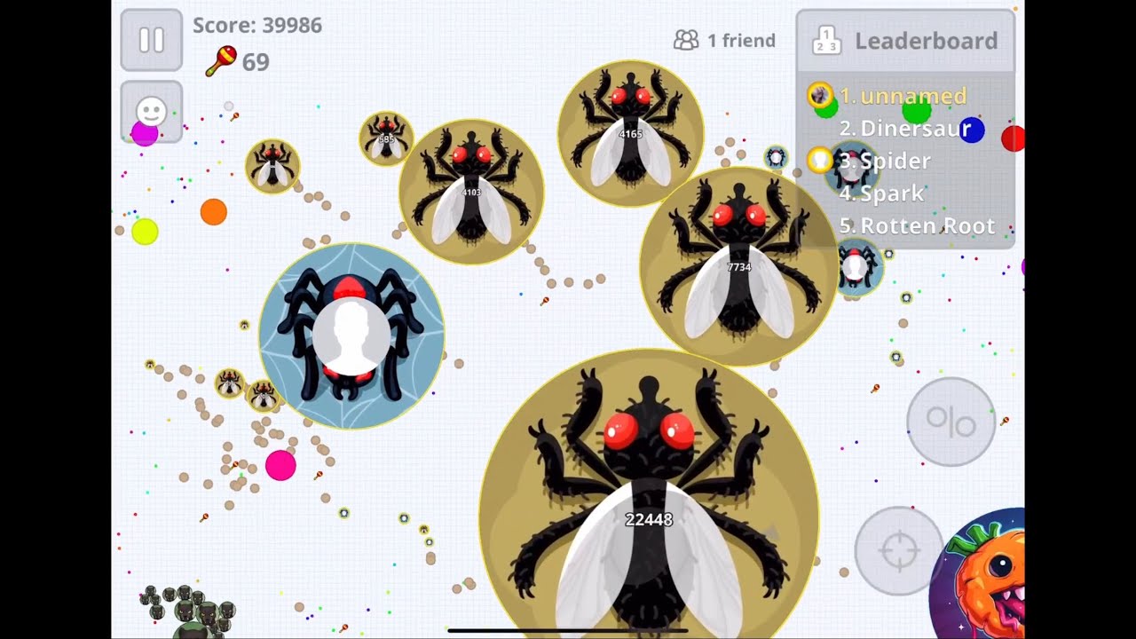 【Agar.io Mobile】Astyとペアで養分bot鯖潰したやつと1鯖分！