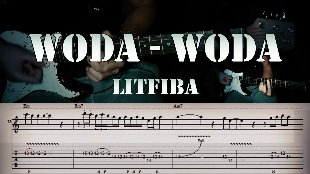 Woda Woda - Litfiba | TABS | GUITAR COVER | TUTORIAL | SPARTITO