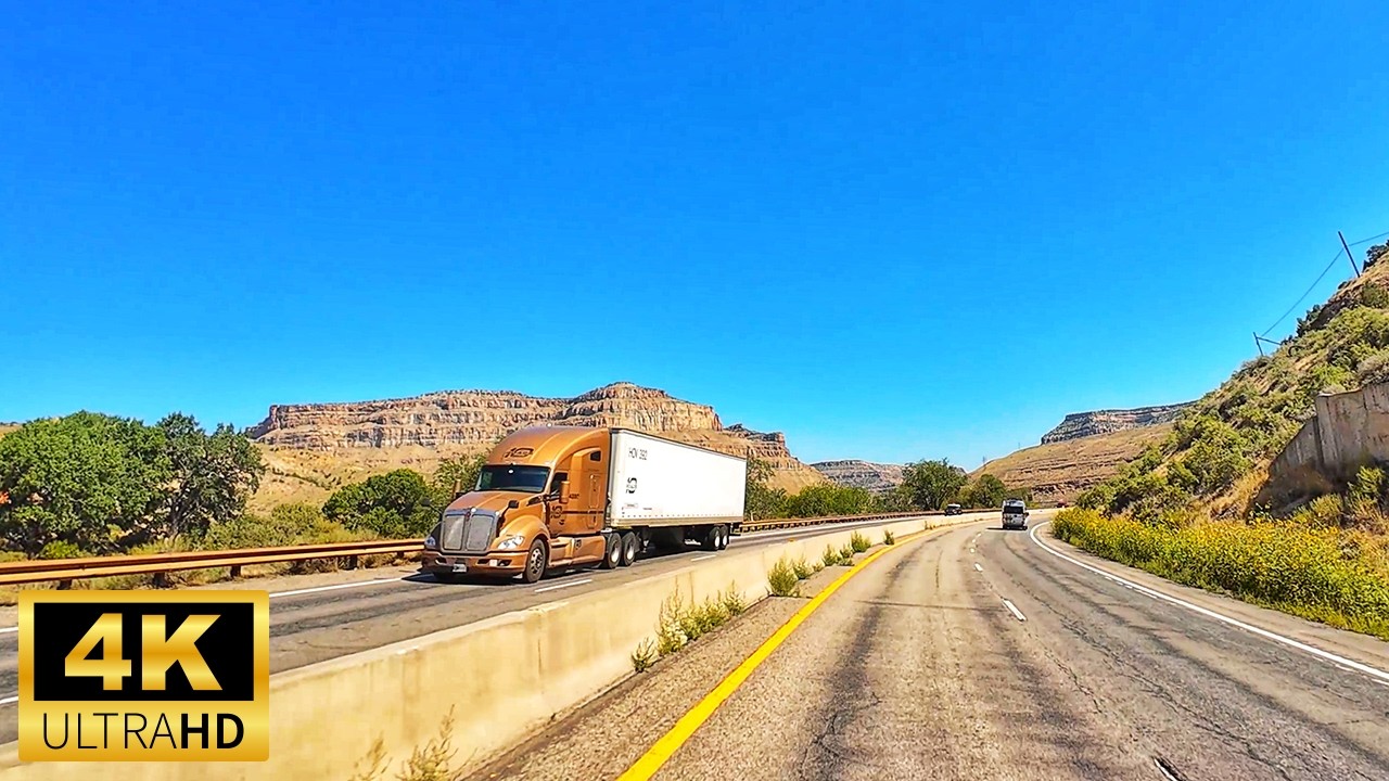 Stunning Road Trip: Grand Junction to Glenwood Canyon, Colorado - 4K Driving Adventure