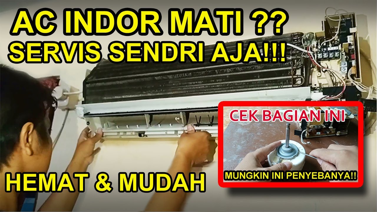 AC Outdoor hidup tapi AC Indoor tiba-tiba MATI - ERROR setelah beberapa detik #service