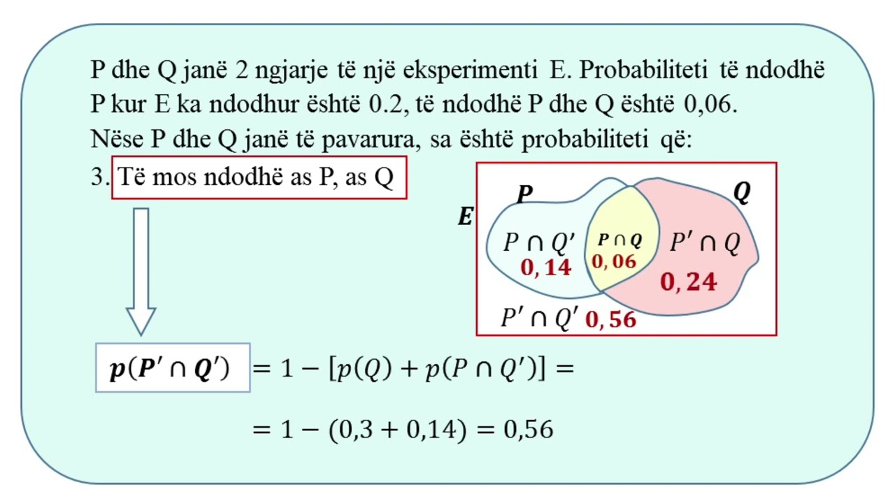 Probabiliteti, ushtrime.