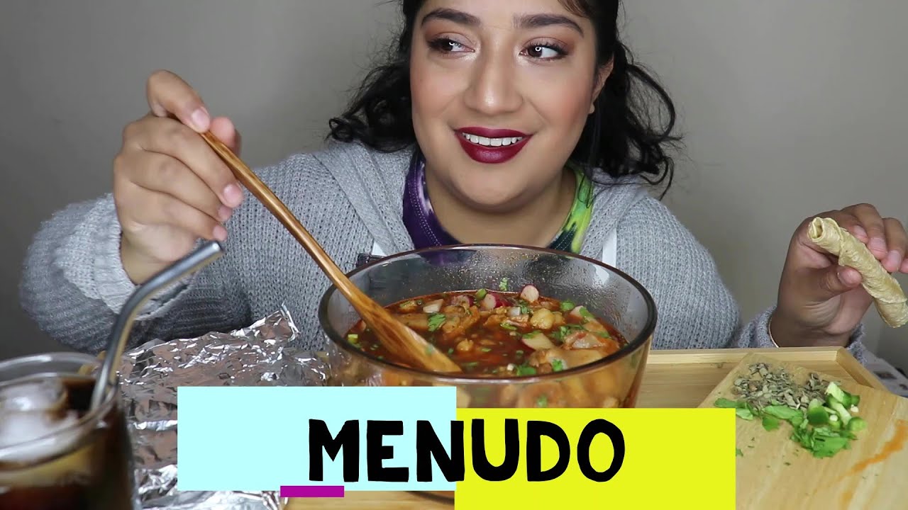 Menudo Mukbang | Cow Foot | Mexican Soup | Everything Elda