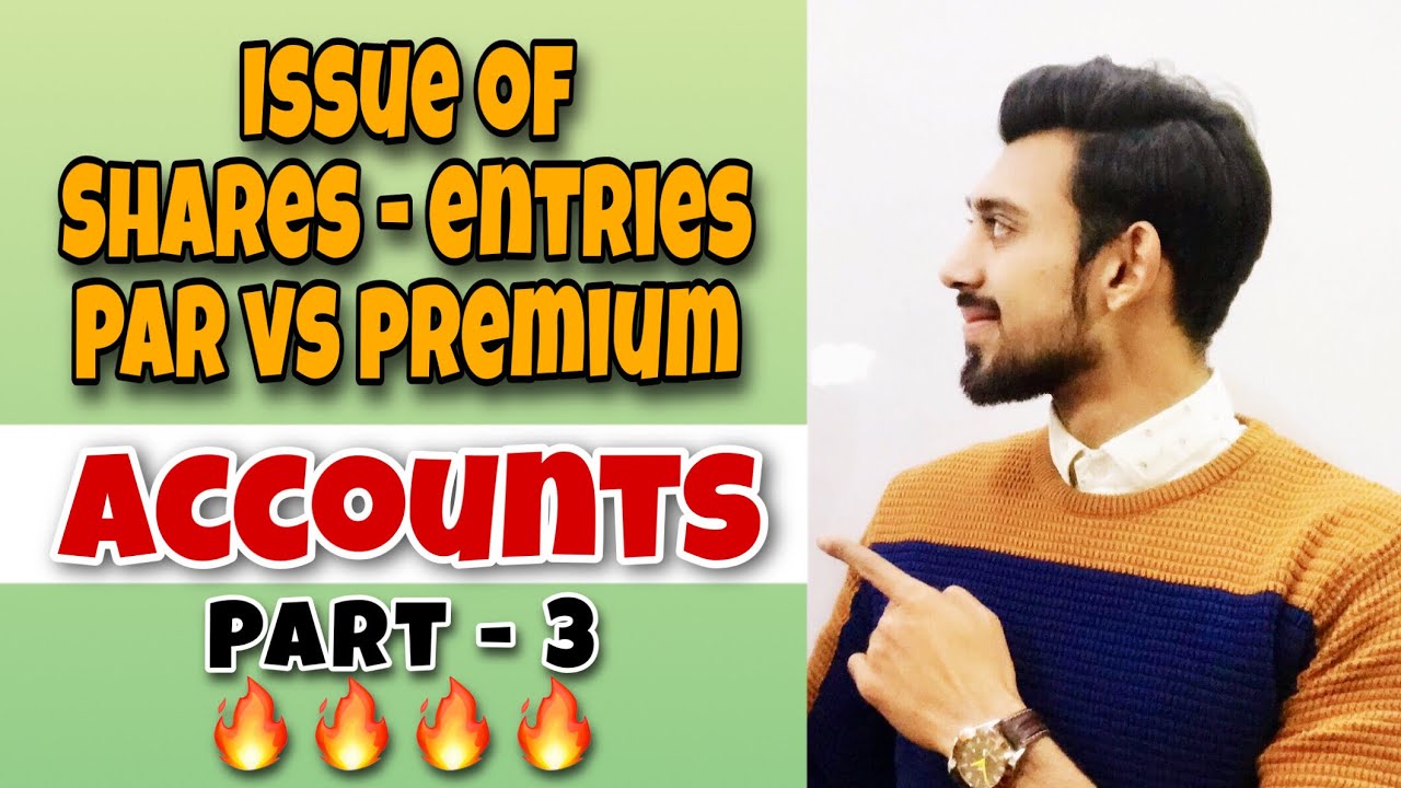 Issue of Shares | Par vs Premium | Class 12 | Part 3