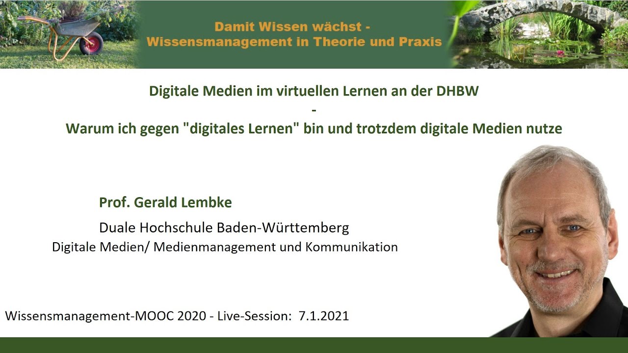 Digitale Medien im virtuellen Lernen an der DHBW (WMOOC)