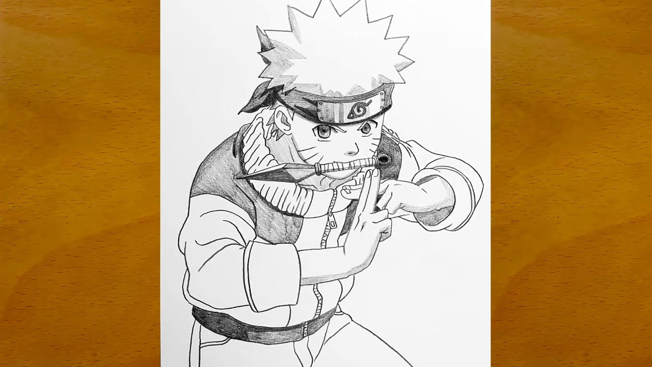 How to draw Naruto Uzumaki step by step || Naruto sketch drawing || Easy anime drawing