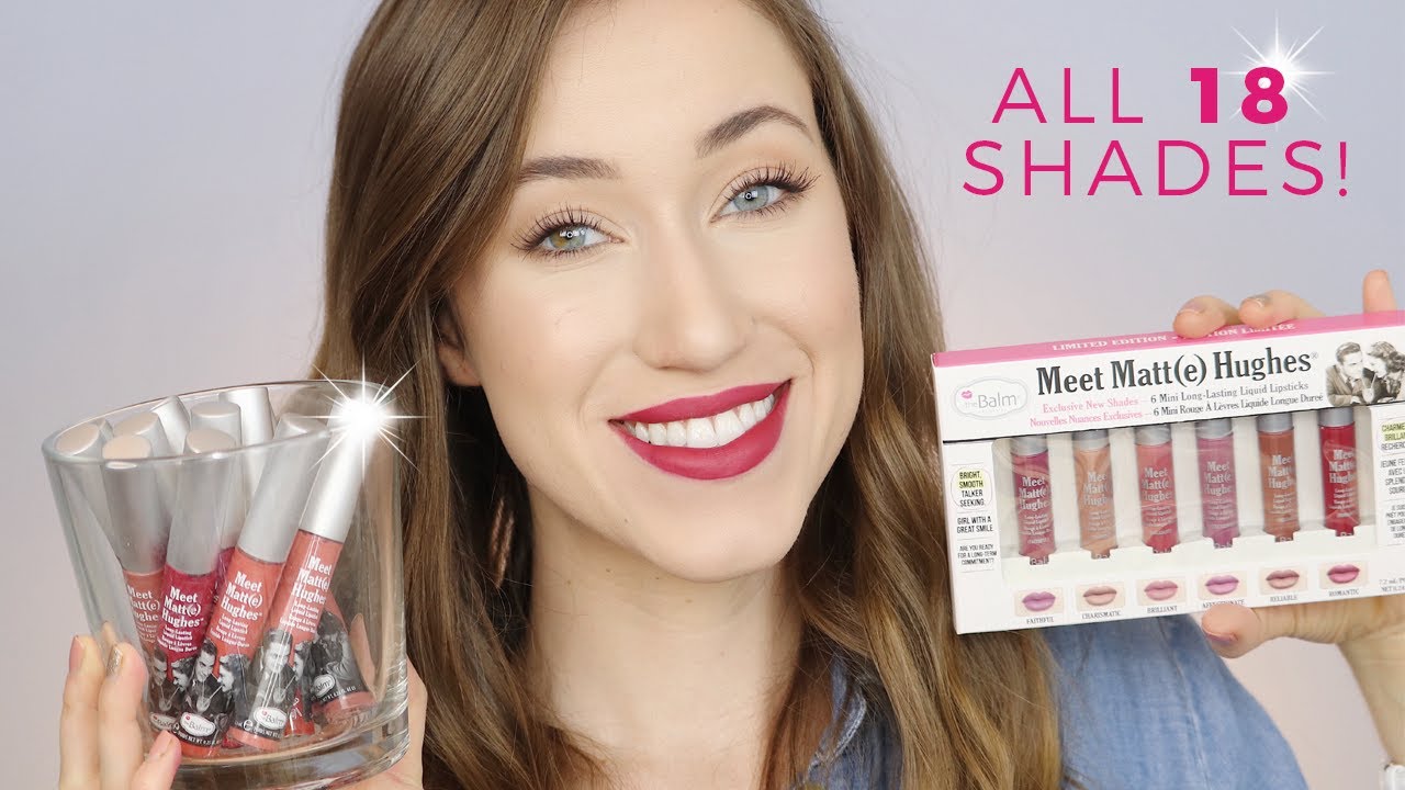 THEBALM COSMETICS MEET MATT(E) HUGHES LIPSTICK SWATCHES + REVIEW | ALLIE G BEAUTY