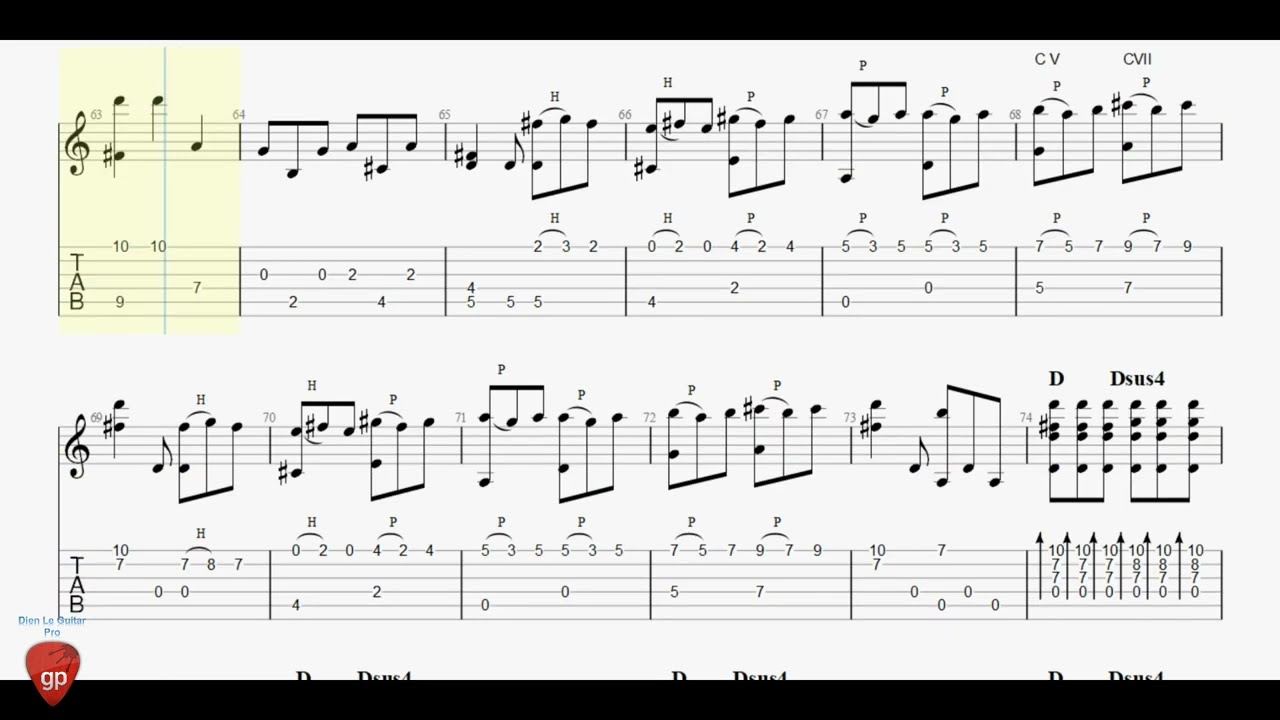 Gaspar Sanz - Canarios - Guitar Pro Tab
