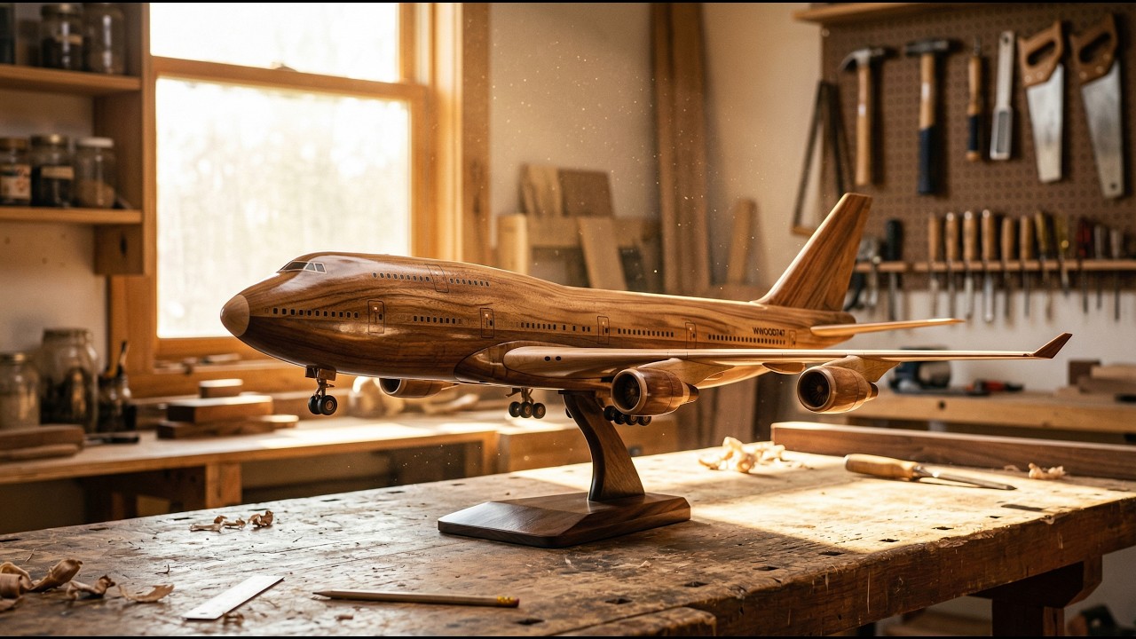 Building a Retro Futuristic Bomber Model from Plastic