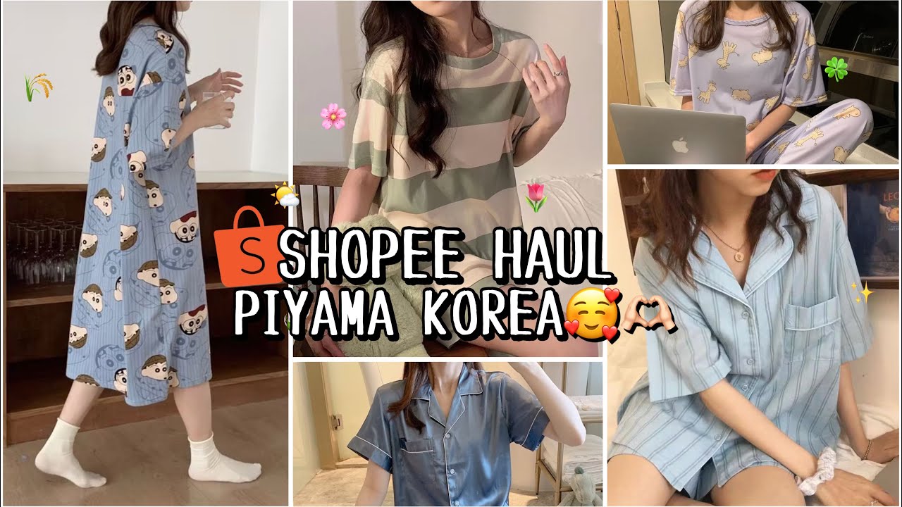 SHOPEE HAUL PIYAMA KOREA MURAH WAJIB PUNYA✨ | HAUL PERTAMA DI 2025✨