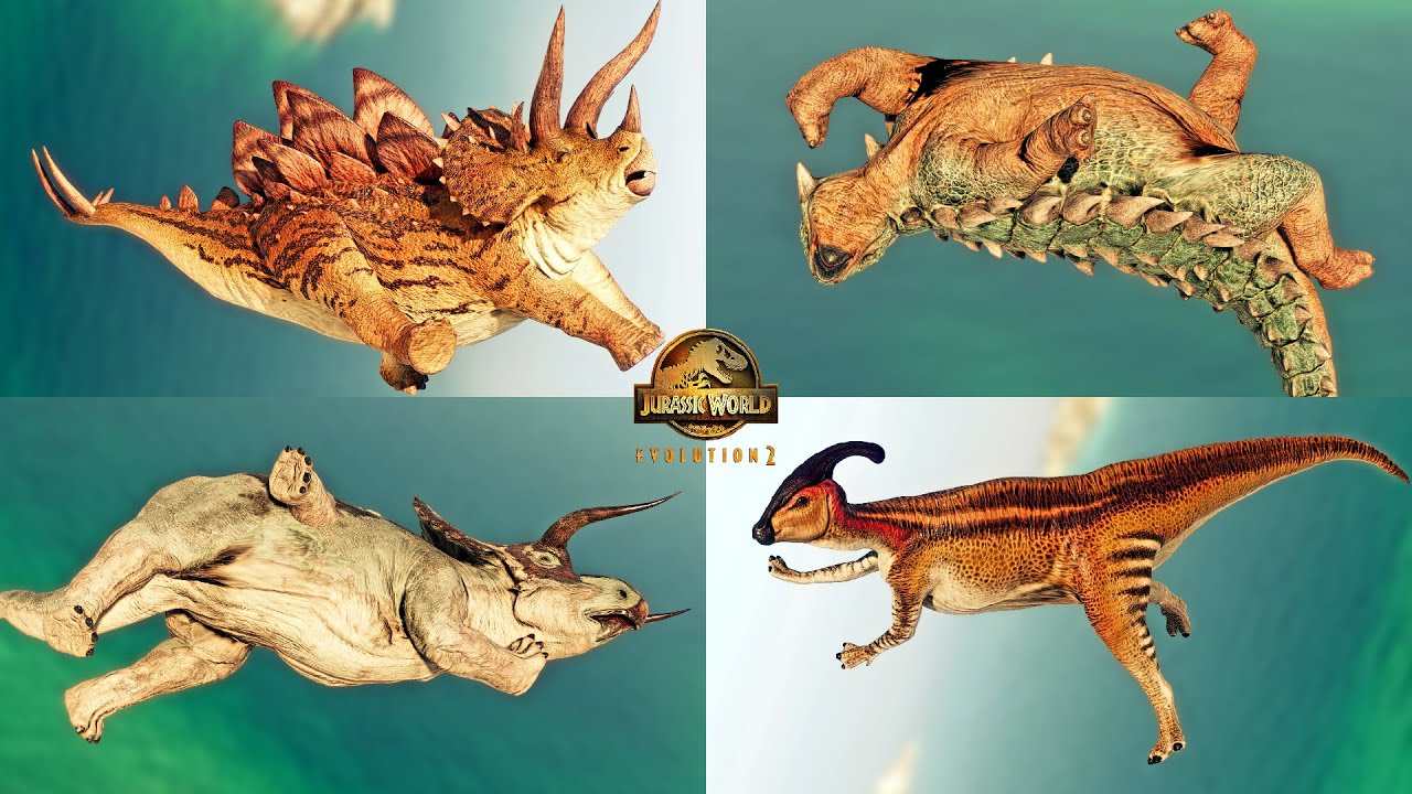 EVERY HERBIVORE DINOSAUR GETS RAGDOLLED ACROSS OCEAN IN JWE2