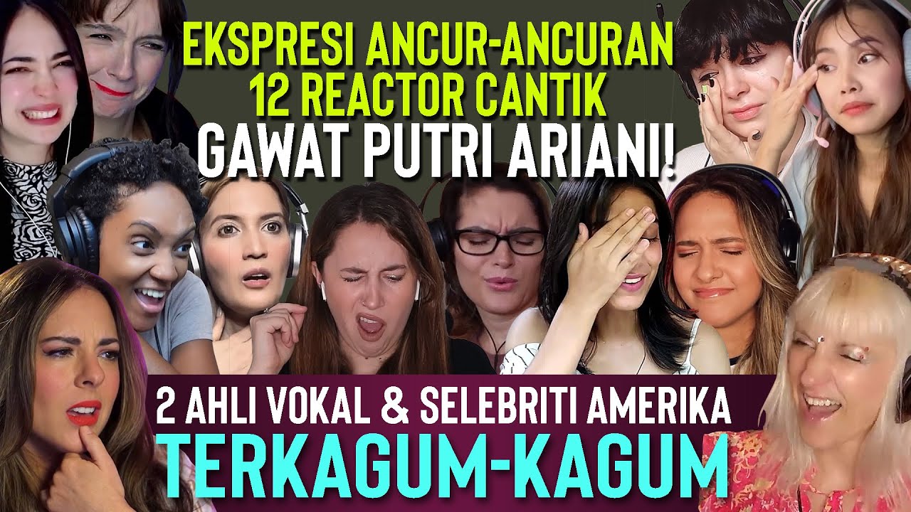 EKSPRESI ANCUR 12 REACTOR CANTIK - Putri Ariani Bohemian Rhapsody Reaction Compilation Bibisi