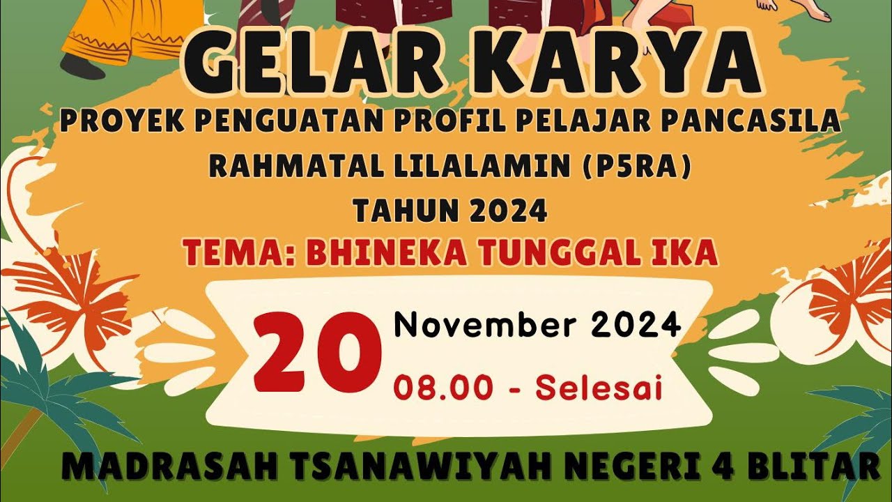 🔴LIVE, PAWAI BUDAYA GELAR KARYA P5RA MTsN 4 BLITAR 2024 | PANGGUNG KEHORMATAN