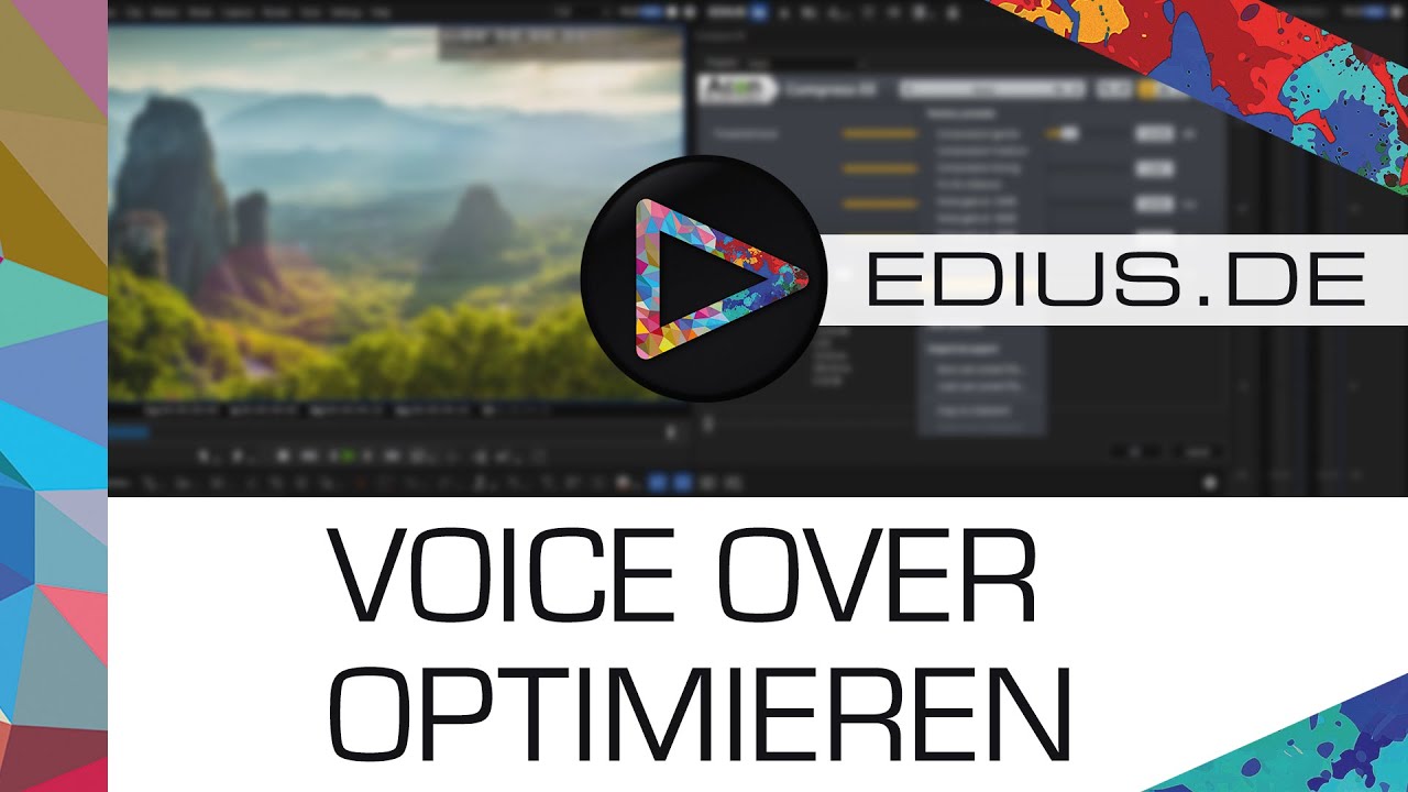 EDIUS.DE Podcast - Sprachaufnahmen optimieren mit Noisegate und Kompressor