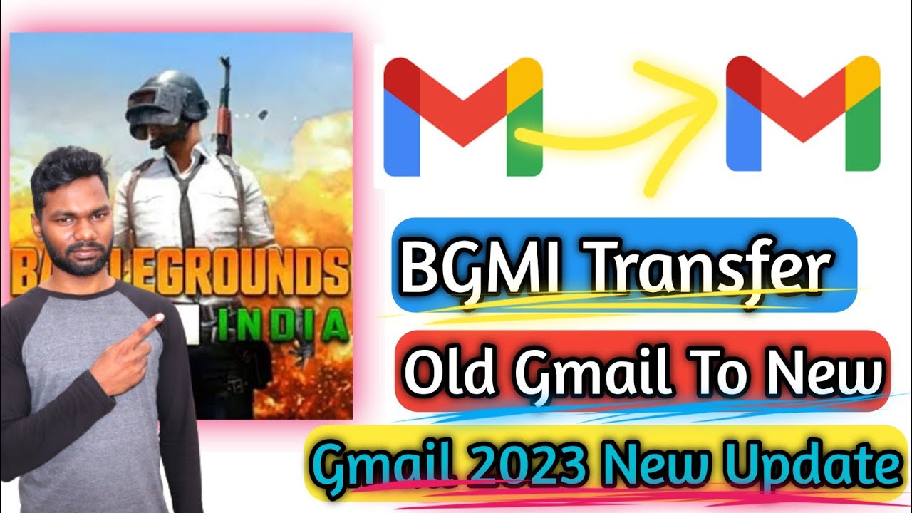 How To Transfer Old Gmail To New Gmail In BGMI 2023 Hindi | Pubg Me Old Gmail TO New  Transfer 2023