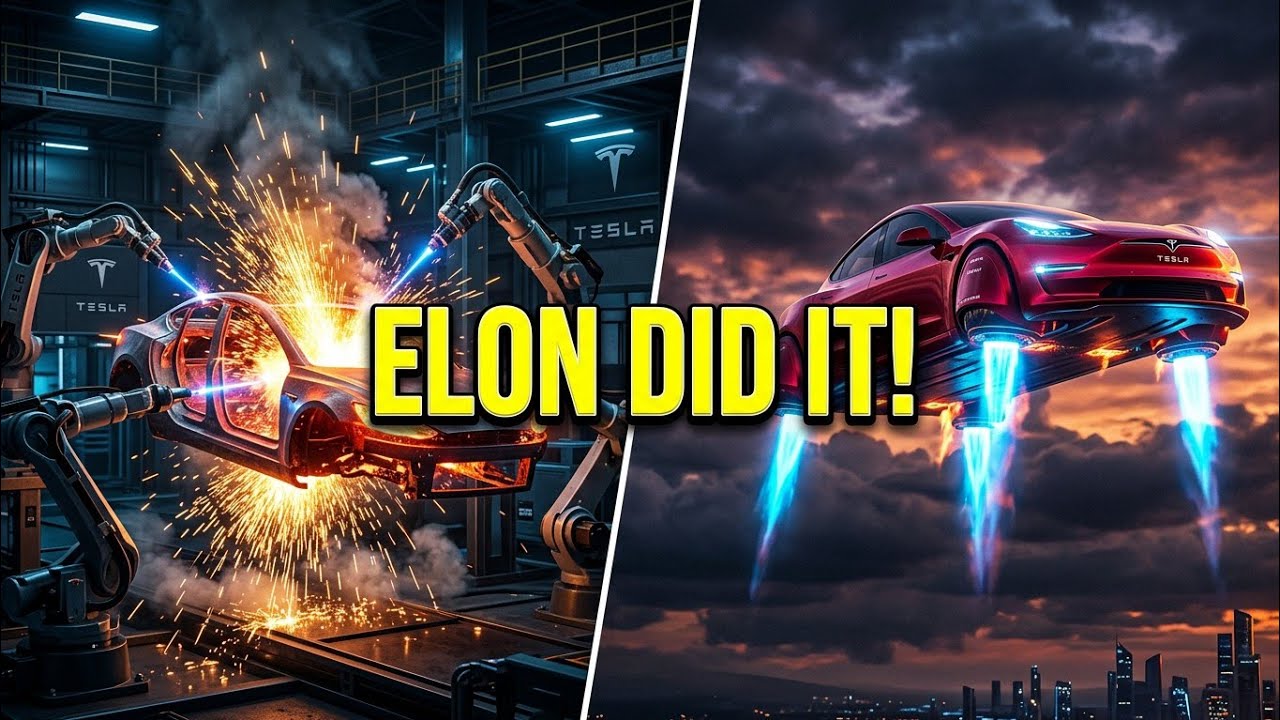 How It&rsquo;s Made: The New Tesla Flying Car (100% Automated Gigafactory)