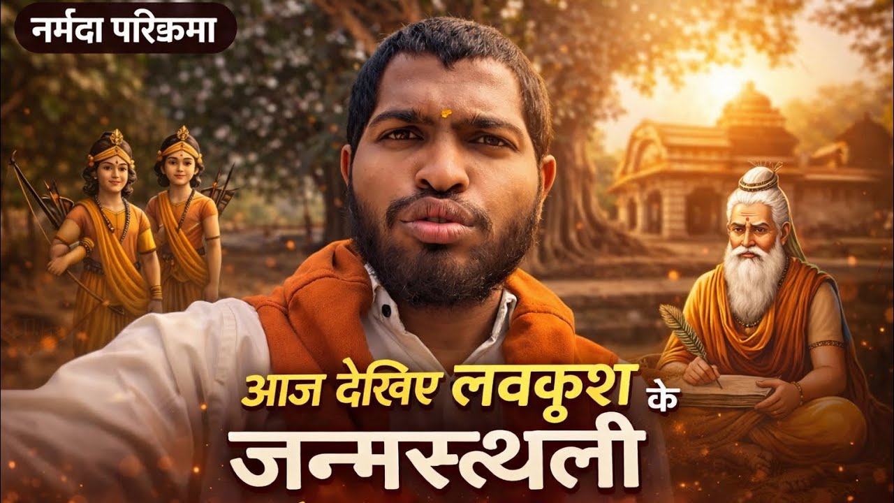 नर्मदा परिक्रमा | डे ६४ ३६००km | आज देखा लवकुश कि जनमस्थली और महर्षि ऋषि की कुटिया 🛖 